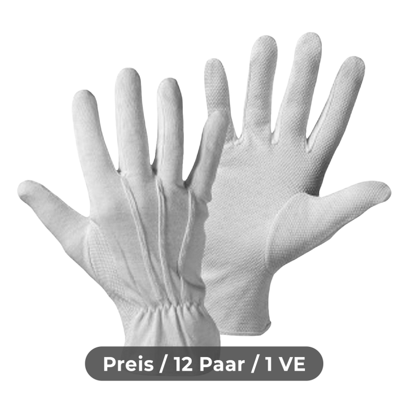 Bestatter Micro Handschuhe Standard mit Noppen (weiß)