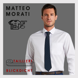 Matteo Morati® Hemd - Tailliert, Fb.weiß...
