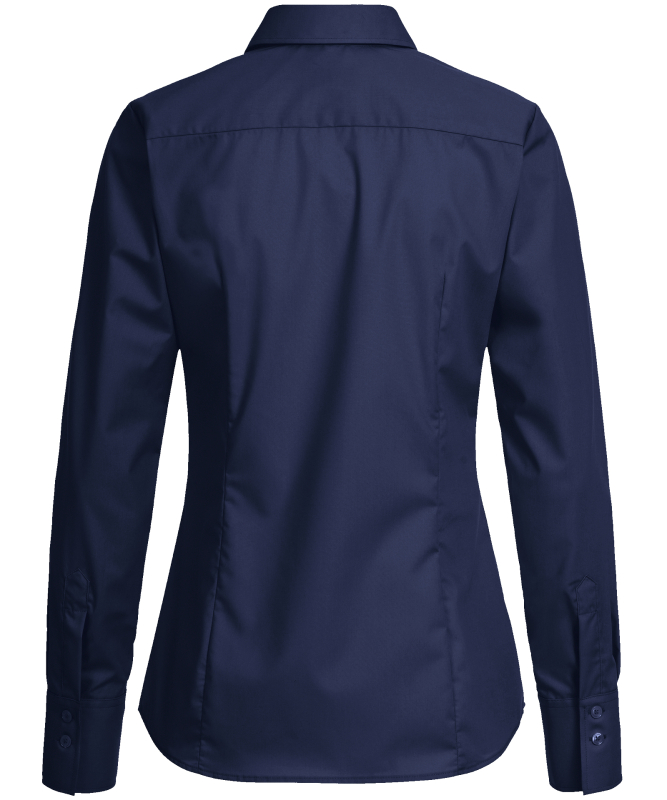 Premium Langarm Damen Bluse REGULAR FIT - MARINE