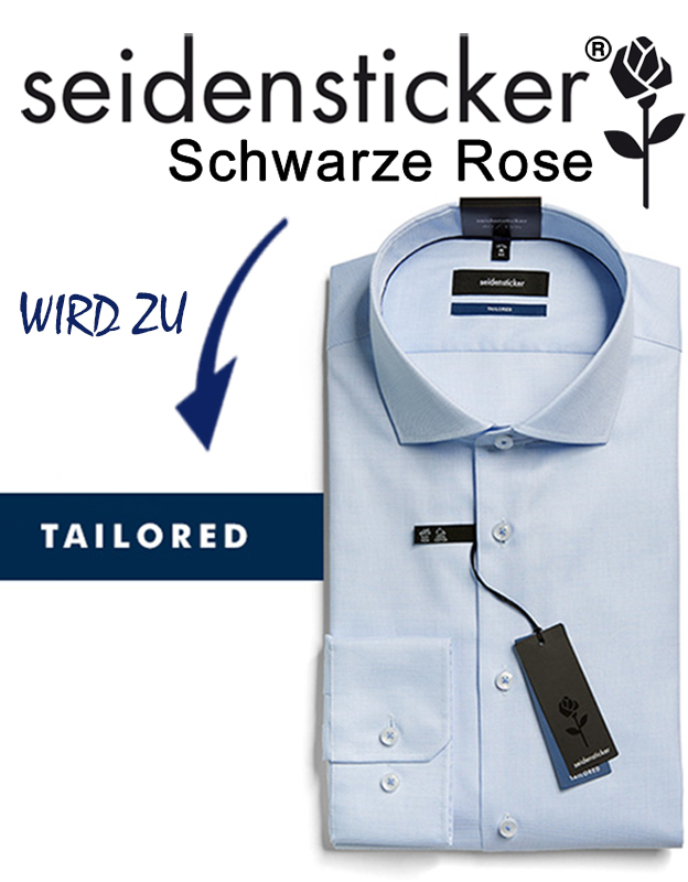 U.CONEN® Seidensticker Hemden TAILORED (Schwarze Rose)